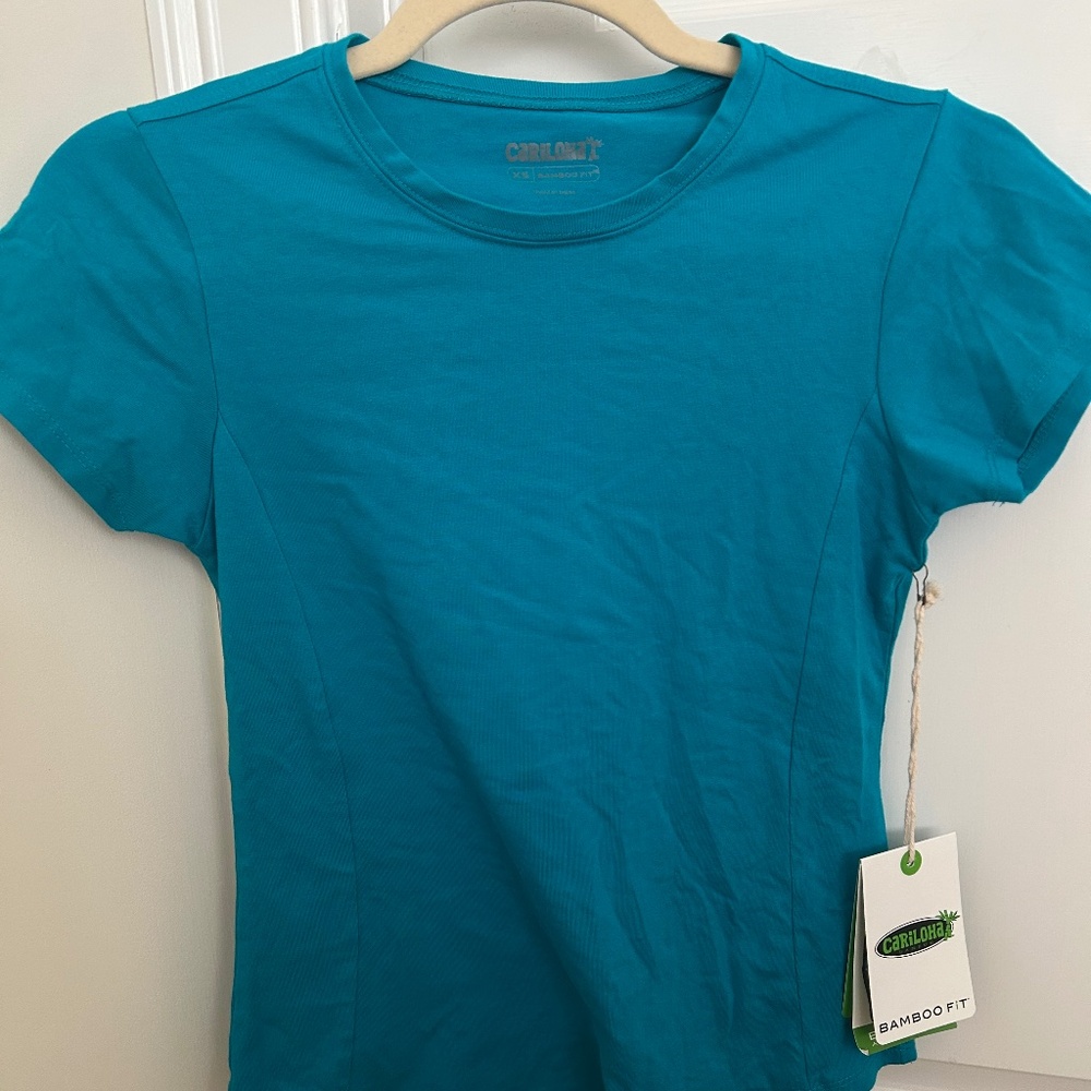 Cariloha Bamboo Fit Teal Shirt